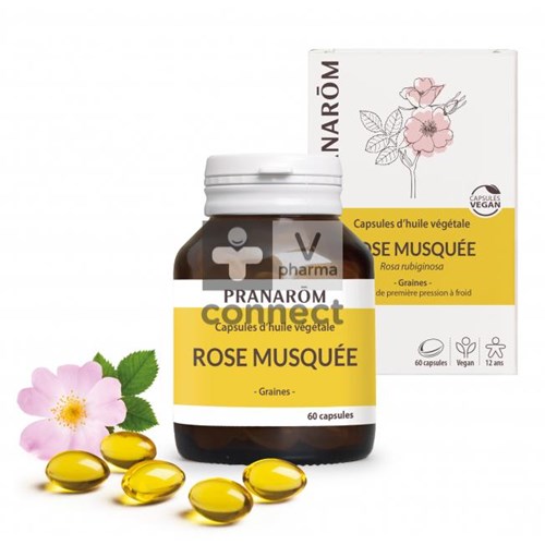 Pranarom Huiles Végétales Rose Musquee Bio 60 Capsules