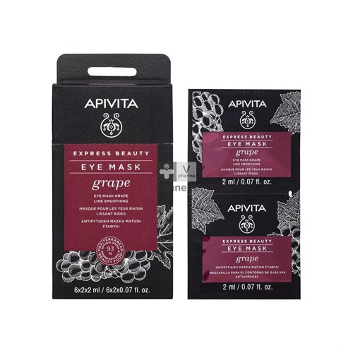 Apivita Express Beauty Oogmasker Druif