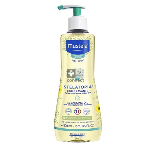 Mustela Stelatopia Huile Lavante Peau Atopique 500 ml Prix Promo