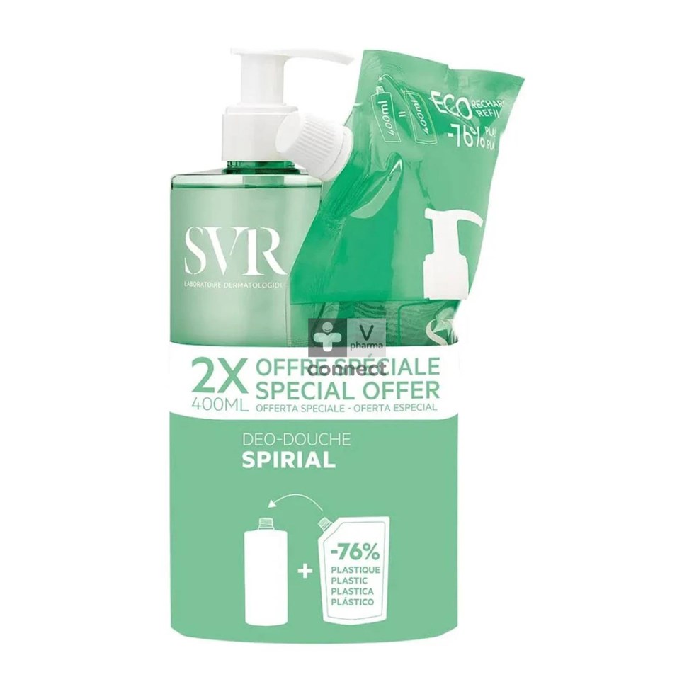 Svr Spirial Deo Douche 400ml + Refill 400ml