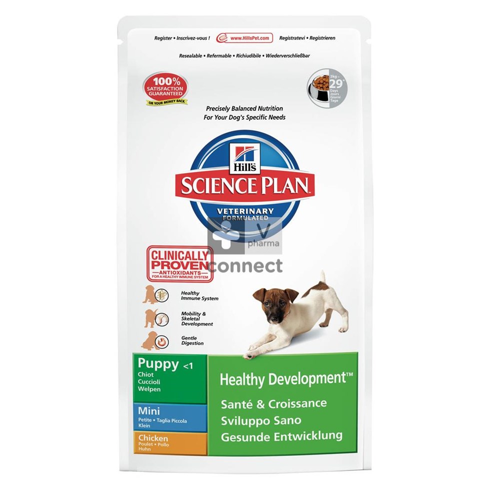 Hills Science Plan Canine Puppy Healthy Development Mini 3 Kg Poulet