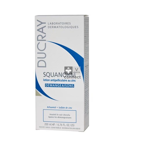 Ducray Squanorm Lotion Antipelliculaire Démangeaisons 200 ml