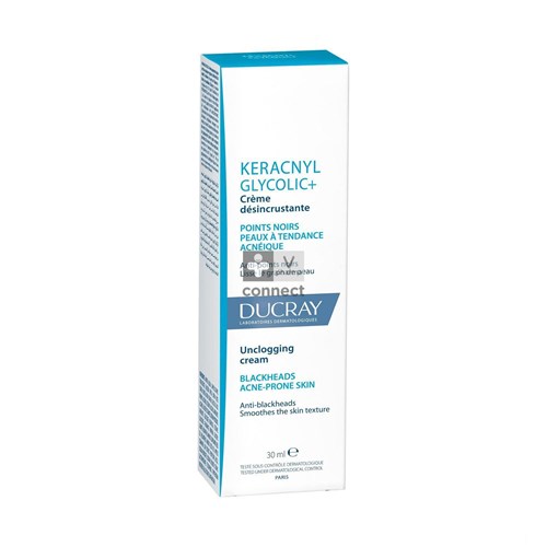 Ducray Keracnyl Glycolic Crème Désincrustante 30 ml