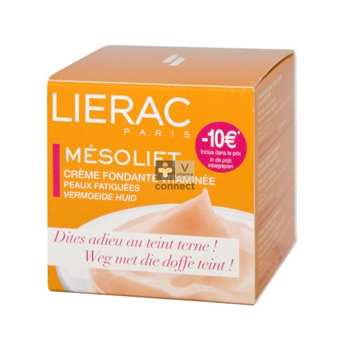 Lierac Mesolift Crème Fondante Vitaminée 50 ml Prix Promo