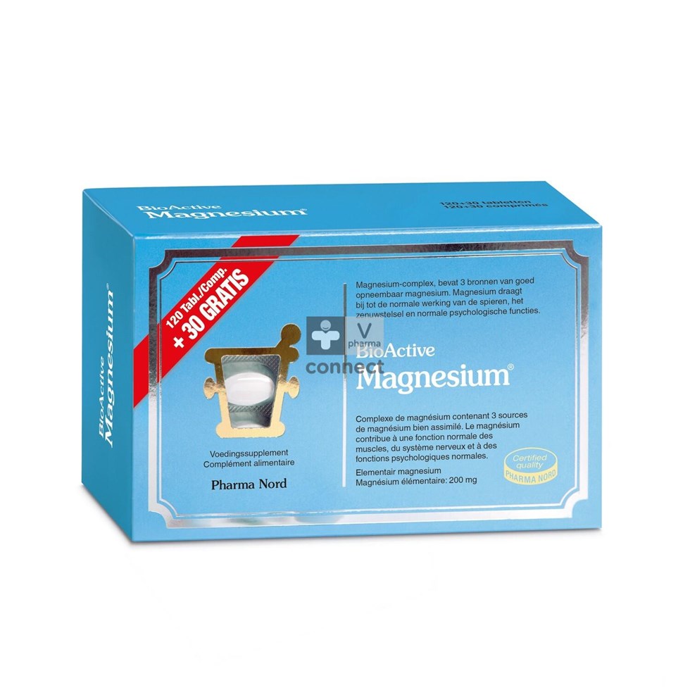 BioActive Magnesium 120 tabletten + 30 gratis Pharma Nord