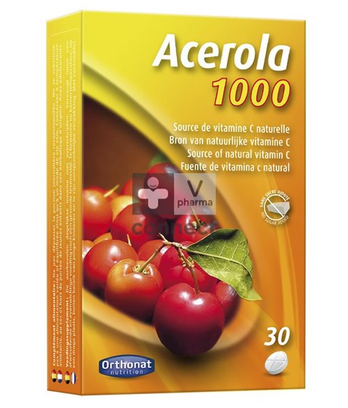 Orthonat Acerola 1000  30 Comprimés