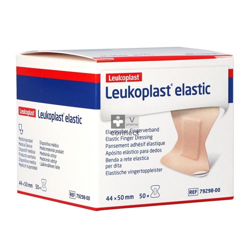 Leukoplast Elastic Bout Doigt 44 x 50 mm 50 Pièces