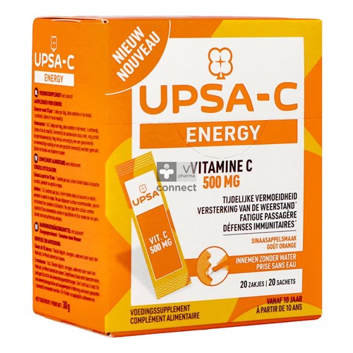 Upsa C Energy 500mg Zakje 20
