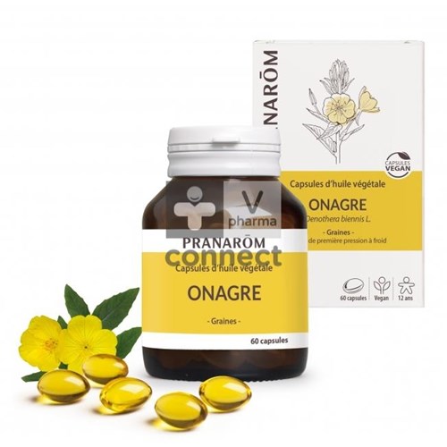 Pranarom Huiles Végétales Onagre Bio 60 Capsules