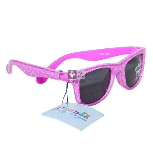 Ptitboo Lunettes Solaires Rose Etoiles 4-6 ans