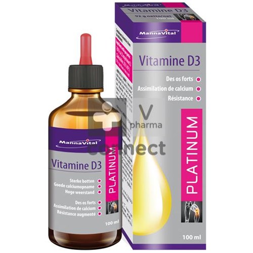 Mannavital Vitamine D3 Platinum Druppels 100ml