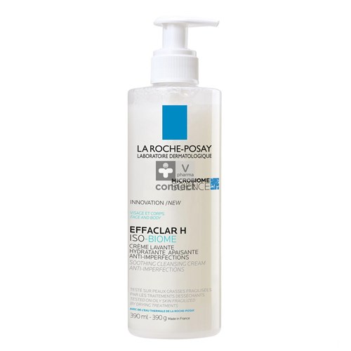 La Roche Posay Effaclar H Isobiome Crème Lavante 390 ml