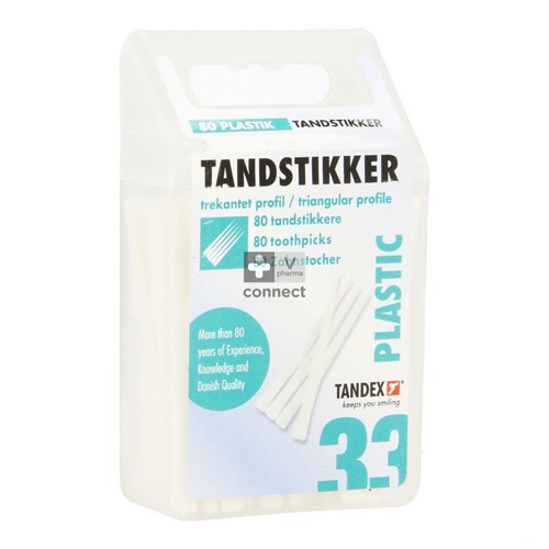 Tandex Cure Dent Plastique 80 Pieces