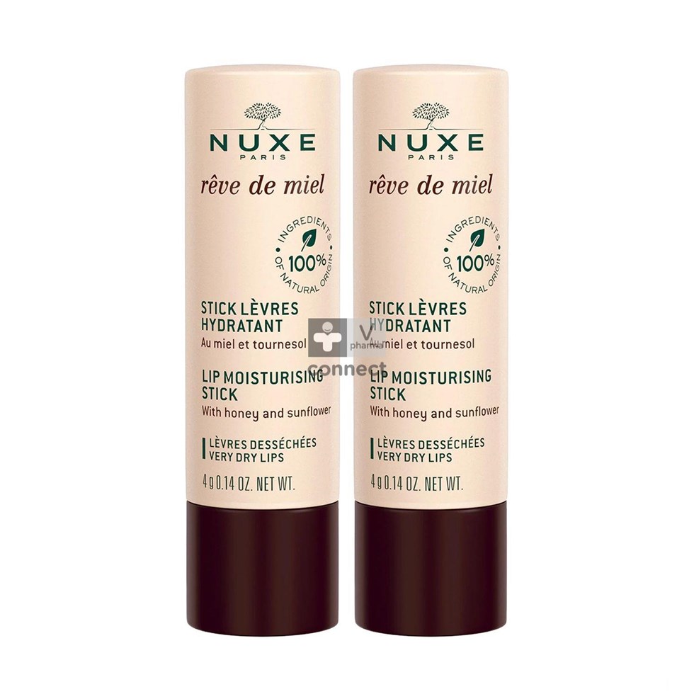 Nuxe Reve De Miel Duo Stick Levres 4g