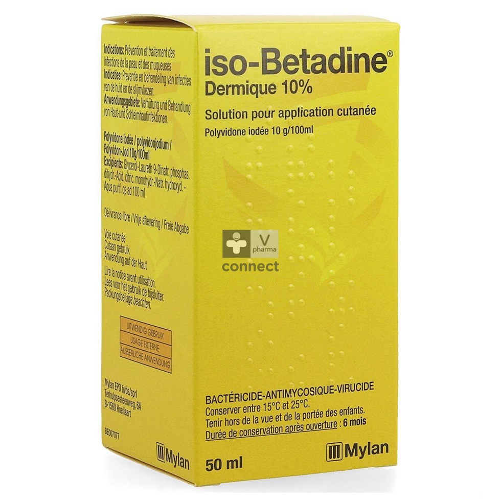 Iso Betadine Dermique 10% Solution 50 ml