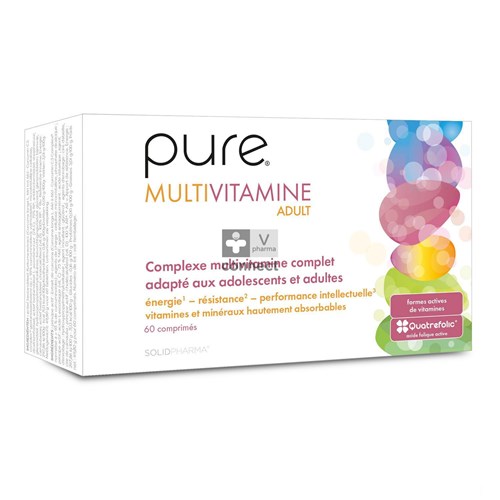 Pure Multivitamine Adult 60 Comprimés