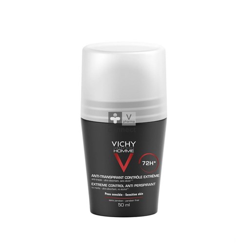 Vichy Homme Deo A/transp. 72u Roller 50ml