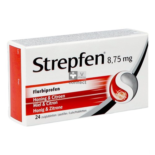 Strepfen 8,75 mg 24 tabletten Honing en citroen