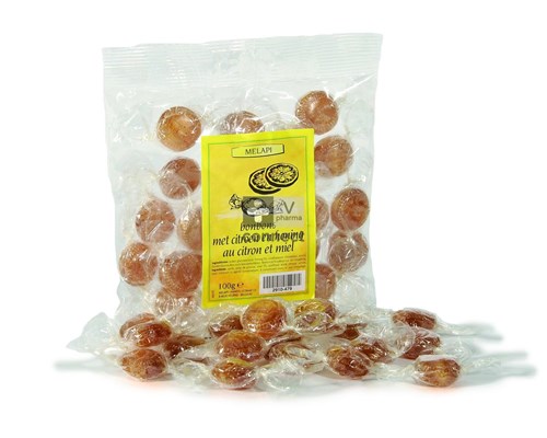 Melapi Citroen-honing Bonbons 100g 5370