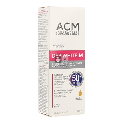 Depiwhite M Creme Bescherm.getint Spf50+ Tube 40ml