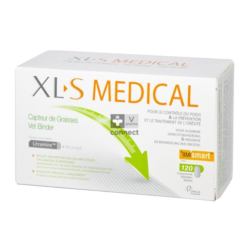Xls Medical Capteur de Graisses 120 Comprimés