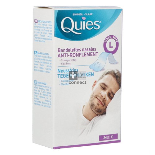 Quies Anti-Ronflement Bandelette Nasale L 24