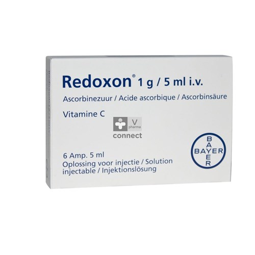 Redoxon Ampoules  6 X 5 ml 1000 Mg Iv.