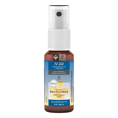 Bachbloesem Bio N°39 Noodgevallen Nacht Spray 20ml