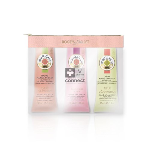 Roger & Gallet Trousse Crèmes Mains Figuier Gingembre Osmanthus 3 x 30 ml