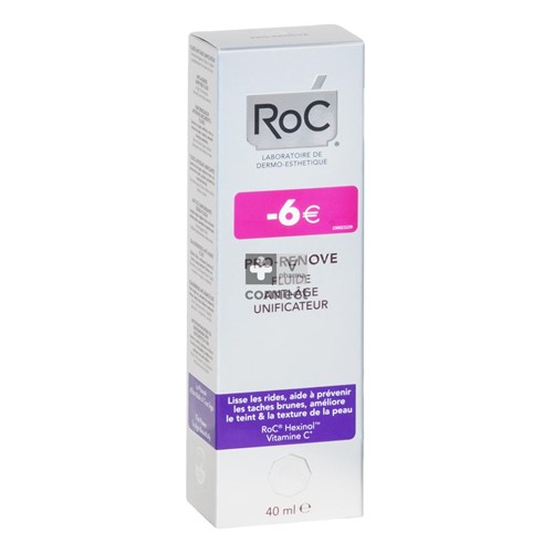 Roc Pro-Renove Fluide Anti-Age Unificateur 40 ml Prix Promo