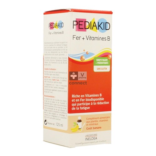 Pediakid Fer+vit B Sol Buv Fl 125ml