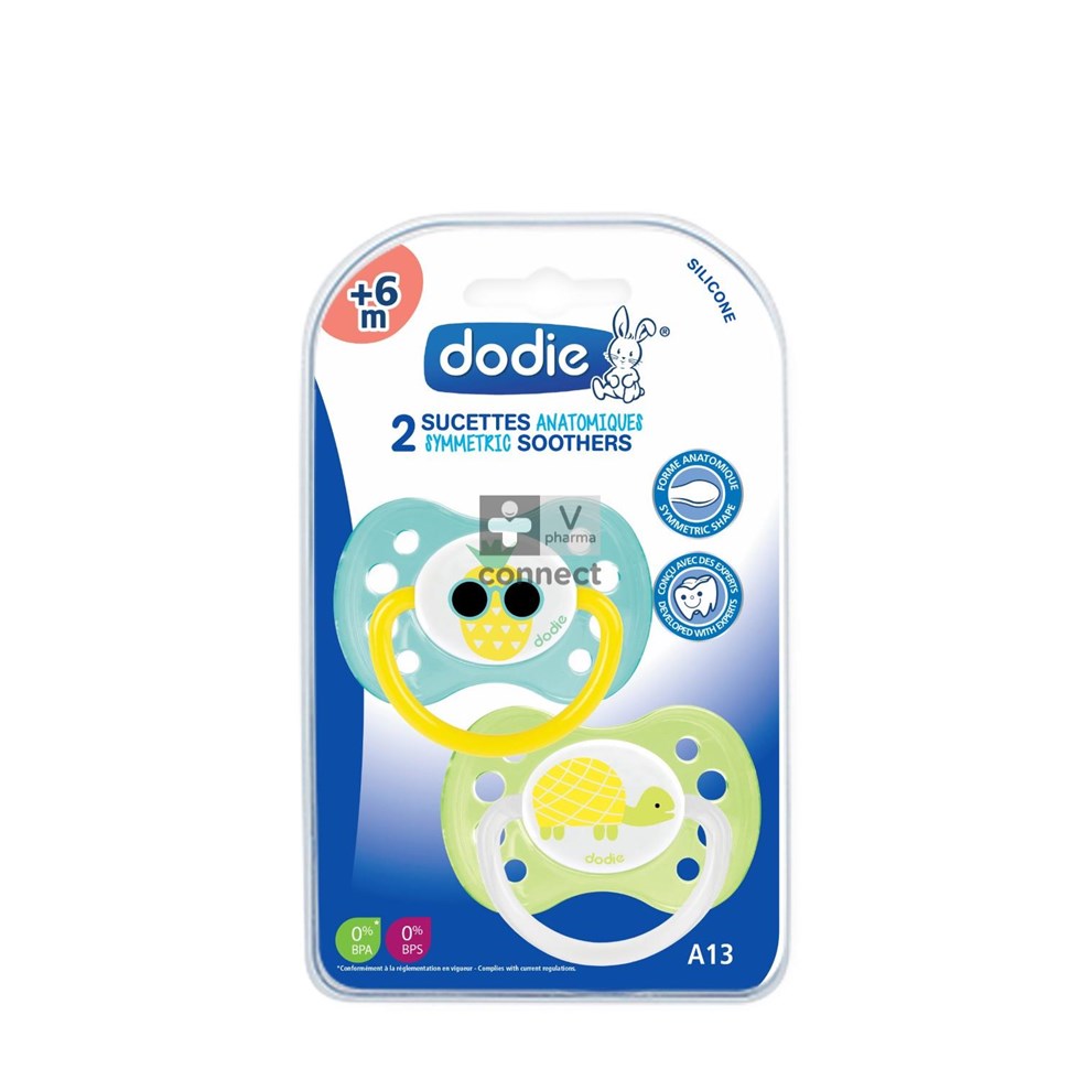 Dodie Fopspeen Anatomisch Silic. +6m Meisje 2