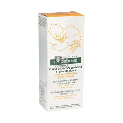 Klorane Crème Dépilatoire Visage et Zones Sensibles 75 ml