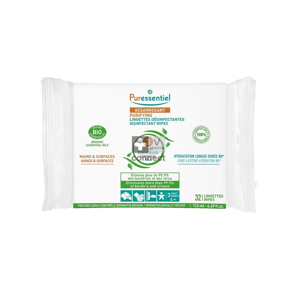 Puressentiel Zuiverende Desinfecterende Doekjes 32