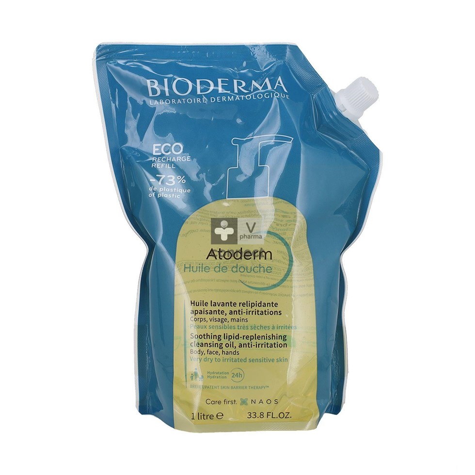 Bioderma Atoderm Huile Douche Ecorecharge 1l