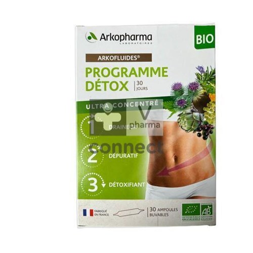 Arkofluide Programme Detox Promo 30 Ampoules