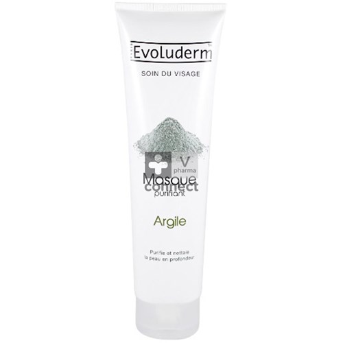 Evoluderm Masque Purifiant Visage Argile 150 ml