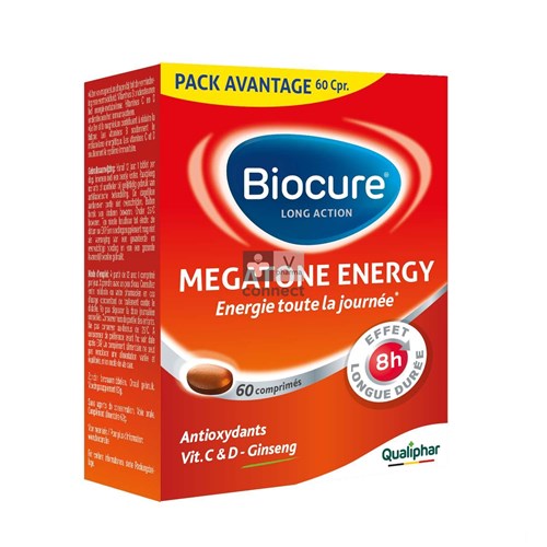 Biocure Long Action Megatone Energy Boost 60 tabletten
