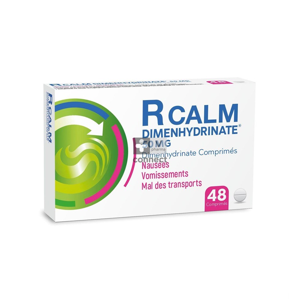 R Calm Dimenhydrinate 50 mg 48 Comprimés
