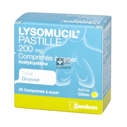 Lysomucil 200 Comp A Sucer - Zuigtabletten 20