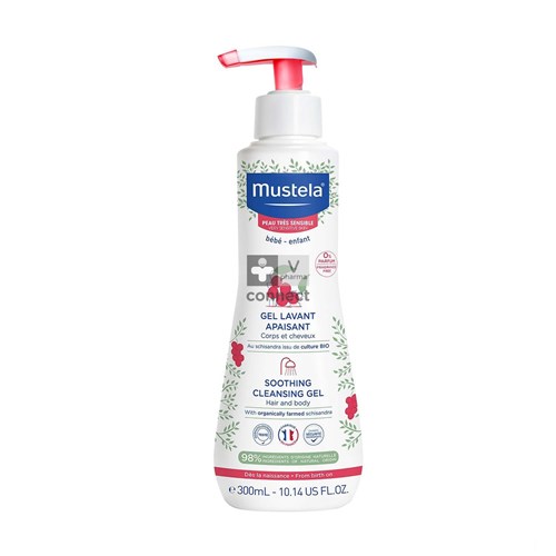 Mustela Peaux Très Sensibles Gel Lavant Apaisant 300 ml