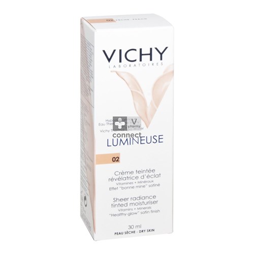 Vichy Lumineuse Crème Teintée Pêche Satinée Peaux Sèches 30 ml
