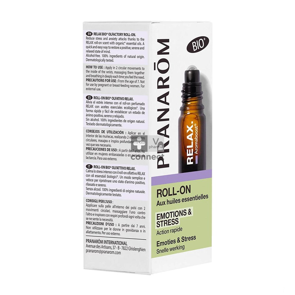 Pranarom Aromaboost Roller Relax Bio 5 ml