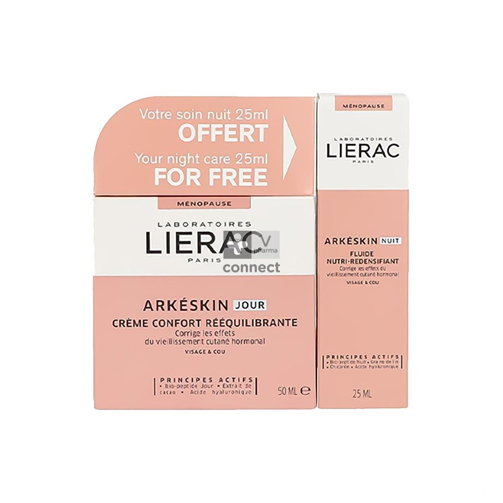 Lierac Kit Arkeskin Crème Jour 50 ml + Nuit 25 ml Offert