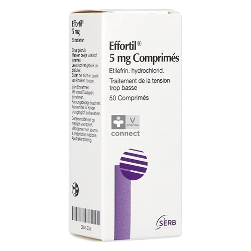 Effortil 5 mg 50 Comprimés