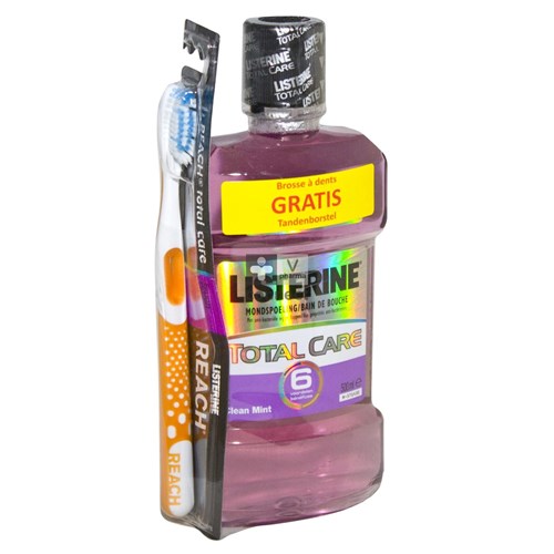 Listerine Total Care Mondwater 500ml+tandenb
