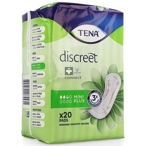 Tena Discreet Mini Plus  20 Pièces