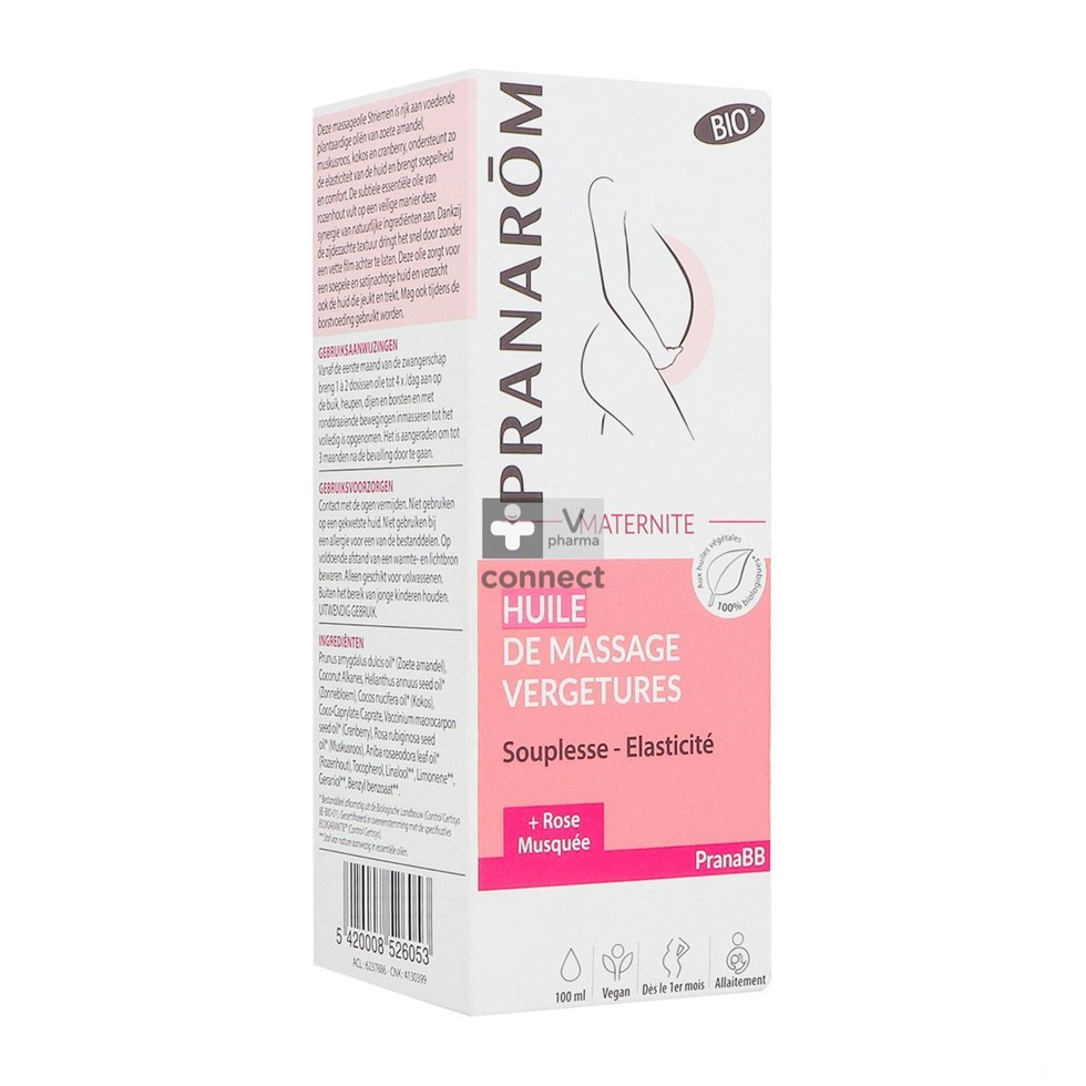 Pranarom Massage Olie Zwangerschapstriemen 100ml