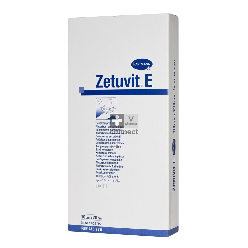 Zetuvit E Compresses Steriles 10  X20   5 Pieces