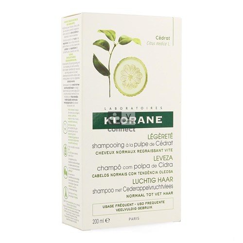 Klorane Shampooing Pulpe Cédrat 200 ml